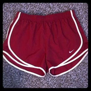 Cranberry red Nike Dri-Fit Shorts